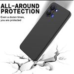 Tecno Pop 20 Silicone Phone Case & Pouch With Camera Protection - Scratch Resistance, Shockproof Protective Case - ( Black ) - image 2