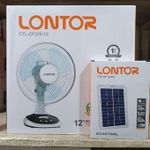 product_image_name-Feelontop-12 Inches Rechageable Table Fan with Solar Panel ( CTL-CF025-12)-2