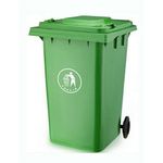 Industrial Waste Bin, Green 240L