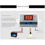 Generic 12V Digital Temperature Controller-DC 120W Digital Temperature Controller Thermostat Switch with Waterproof Sensor Probe - image 5