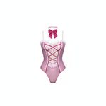Fashion Bunny Costume Teddy Bodysuit with Bow - image 2