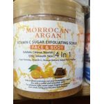Moroccan Argan Vitamin C Sugar Exfoliating Face and Body Scrub.