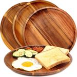 Generic Wooden Plates Wood Dinner Plates Set