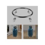 Movable Gas Cylinder Base With Wheel Mobile Bracket Rotation 360 Degree Gas Tank Stand