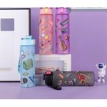 Pet Water Bottle Kids characters water & fruit drink water bottle with strap