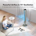 Maxi 40” Oscillating Tower Fan With Remote Control-45W with free gift - image 4