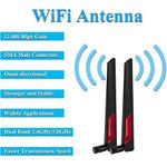 product_image_name-Antenna Music-2.4G/5G/5.8G DUAL BAND STICK ANTENNA HIGH GAIN ROUTER NETWORK CARD OMNIDIRECTIONAL ANTENNA 2.4GHz 5.8GHz Router Omni-Directional Wi-Fi Long Range Antenna 2.4/5Ghz 802.11n/b /g (1PC)-3