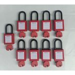 product_image_name-Generic-LOCKOUT TAGOUT RED SAFETY PADLOCK, NYLON SHACKLE SAFETY PADLOCK-2
