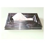 Generic Parallel Line Decorative Tissue Box For Home And Offices::