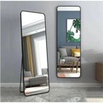 Elegant Standing Mirror Black 