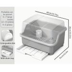 product_image_name-Generic-Kitchen Drawer Organizer With Lid And Drainer Plastic-2