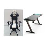 Set Of Executive Office Gaming Chair + Gaming Desk