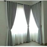 Plane Beautiful Sliver Rings Design Curtain