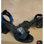 President Black leather strap heels sandals - image 2
