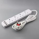 Extension POWER SURGE PROTECTOR Extensions Socket with USB Long box Strip Heavy Duty Electrical Extensions Sockets surge protector with On/Off Switch and Power Indicator Long Extensions box - image 2