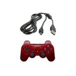 Sony  PS 3 WIRELESS PAD/CONTROLLER+Free USB Cord - RED