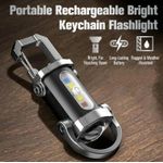 Portable Rechargeable Bright Keychain Flashlight