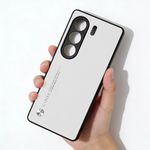 Generic Tecno Camon 40 Phone Case Hard PC Leather Texture Protective Cover Shockproof Anti Scratch Soft TPU Edge Camera Protection Anti Fingerprint White - image 2