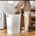 Generic Large Capacity With Lid Storage, Laundry For Clothes, Bathroom Dirty Clothes Basket