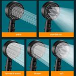 product_image_name-Generic-Shower Head 5 Modes Adjustable booster Shower head -black-3