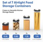 Generic 7 Airtight Food Storage Containers-Clear Plastic-Great Lids - image 4