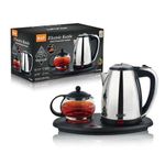 RAF 2in1 Transparent Glass Electric Kettle