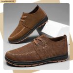 product_image_name-Men'S-brown Sneakers for walking Breathable sneakers flexible Lace up -1