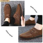 product_image_name-Men'S-brown Sneakers for walking Breathable sneakers flexible Lace up -4