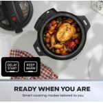 product_image_name-Daewoo-6L 2-in-1 Digital Air Fryer Pressure Cooker - 1500W-3