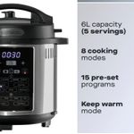 product_image_name-Daewoo-6L 2-in-1 Digital Air Fryer Pressure Cooker - 1500W-7