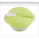 2-in-1 Baby Plastic Plates & Spoon