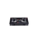 Table Top Tempered Glass 2 Burner Gas Cooker-Auto Ignition