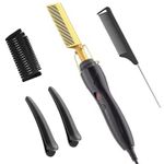 Generic 2-in-1 Electric Hot Comb Straightener – Detachable Pressing Comb with Adjustable Heat Settings - image 2