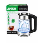 2.2L Borosilicate Glass Electric Kettle 