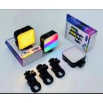 Rgb RGB, Mini Influencer LED Pocket Video Light - Rechargeable Portable Camera & Phone Fill Light