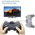 product_image_name-TD-2.4G USB Wireless Gaming Controller Gamepad For PC/Laptop Computer(Windows XP/7/8/10) & PS3 & Android & Smart Phone Tablet PC Smart TV Box (Black)-4