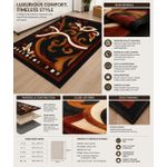 Generic 4by6" FEET Luxury JK  Floral Center Rug - image 2