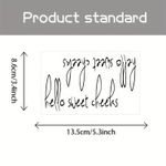 Generic 2pcs /Set Mirror Decorative Stickers Hello Sweet Cheeks - image 2
