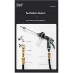 product_image_name-Generic-High Pressure Power Water Sprayer Gun Garden Hose Nozzle Car Clean Washer Tool, Jet Washer Gun, Car Jet Washer Gun for Garden Hose, Car Washer Gun, 360°Rotation Portable Cordless Car High Pressure Washer Jet Water Wash Cleaner Gun 15M Hose-3