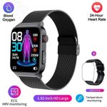 product_image_name-Generic-ECG+PPG Smartwatch Men Blood Glucose Monitor Health Blood Pressure Measurement IP68 Waterproof-1