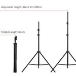 Generic Adjustable Metal Tripod Light Stand Max. Height 2M/6.6ft - image 2