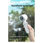 Generic Portable Handheld Turbo Fan Light Green - image 3