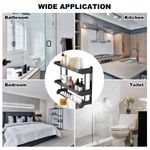 product_image_name-Generic-Bathroom Rack Wall-mounted Towel Rack- Double Layer - 50cm-3