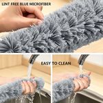 Generic Extendable Microfiber Duster, Bendable Stainless Steel Handle, Washable Head for High Ceiling, Car, Furniture Cleaning - image 5