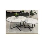 High Quality Nordic Style (Faux Marble) Center Table And Luxury Side Stool