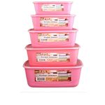 product_image_name-Generic-Plastic Food Storage Bowl 5 Piece-1