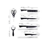 product_image_name-Generic-Lovely Stainless Steel Kitchen Knife Set-2