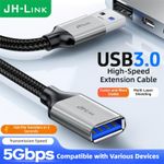 General USB3.0 Extension Cable 5Gbps Anti-Interference Alloy Braided