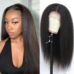 Yaki straight Wig With 4 by 4 closure 