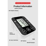 product_image_name-Generic-Voice blood pressure monitor, automatic digital blood pressure monitor, heart rate monitor-2